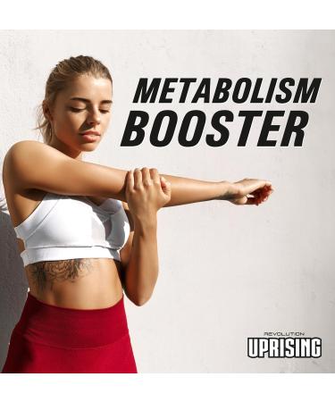Revolution Nutrition Uprising Smokin' Hot CLA Carnitine Tartrate Caffeine Vitamin B6 B12 300g 60 Servings Orange Cream Orange Cream 300g - Buy Online on GoSupps.com
