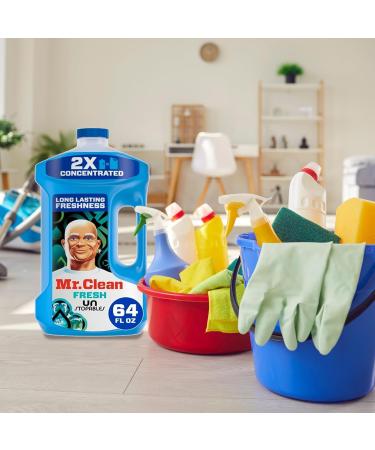 Mr Clean Multi Purpose Unstopables Fresh Liquid Cleaner - Non-Toxic 64oz Hardwood Floor Cleaner 2X Concentrated 2 Pack - International Shipping Available - Buy Online on GoSupps.com