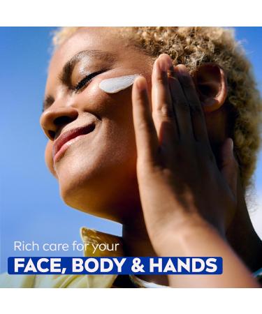 NIVEA Creme Body Face and Hand Moisturizing Cream German Formula Rich Body Moisturizer with Provitamin B5 8.4 Oz Tin - Buy Online on GoSupps.com