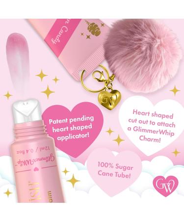 Glimmer Wish Glimmer Whip Hydrating Lip Balm Moisturizing Lip Care with Organic Oils & Butters Vegan Lip Moisturizer (Cotton Candy) - Buy Online on GoSupps.com