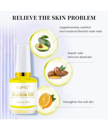 AIJIMEI 4-in-1 Professional Nail Kit: Cuticle Remover Gel Calcium Primer Nail Hardener & Strengthener Base & Top Coat Cuticle Oil - Ultimate Nail Care Solution - Buy Online on GoSupps.com