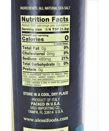 Buy ALESSI Mediterranean Sea Salt (2 x 24 OZ) - Premium Flavor & Quality - Buy Online on GoSupps.com