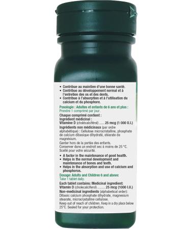 Adrien Gagnon - Vitamin D for Bones and Teeth Support 1000 I.U 240 (200+40 Bonus) Tablets - Buy Online on GoSupps.com