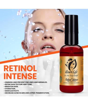 Uzuri Life Retinol Intense: Anti-Wrinkle & Anti-Aging Treatment for Fine Lines - Overnight Skincare - Buy Online on GoSupps.com