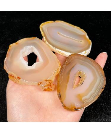 BEISHH Natural Agate Geode Slices Craft Collection Minerals Crystals for DIY Jewelry Decor Crystal Stone 1 piece - Buy Online on GoSupps.com