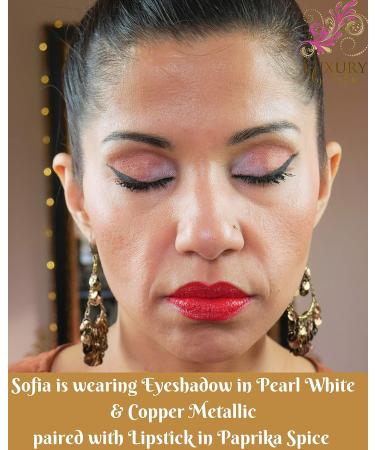 Luxury by Sofia Organic Eyeshadow - Crease Resistant, Natural Ingredients, Long Lasting | Pearl White Eyeshadow - Buy Online on GoSupps.com