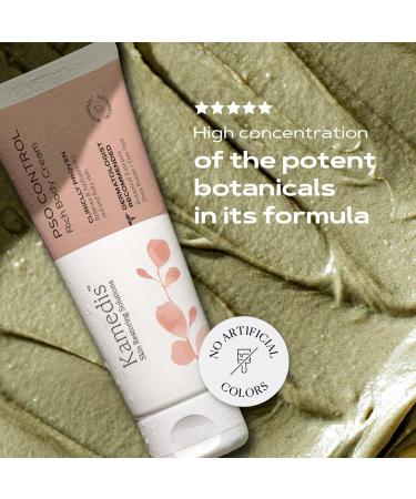 KAMEDIS PSO Control Rich Body Cream - Clinically Proven Dermo-Botanical Treatment for Dry Itchy Flaky Skin | National Psoriasis Foundation Approved - Buy Internationally - Buy Online on GoSupps.com