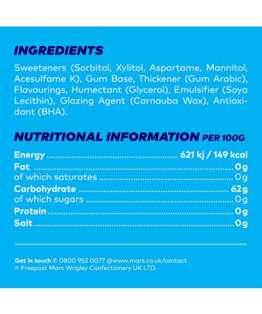 Mars Extra Peppermint Chewing Gum - White - Bottle - 46 Pieces - Buy Online on GoSupps.com