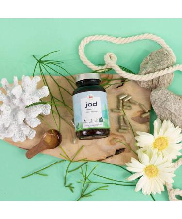 Organic High-Dose Iodine Capsules | Seagreens Brown Algae | Vegan | 180 Portions (79.2g) | 256 g Iodine - Buy Online on GoSupps.com