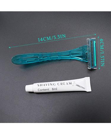 Buy 50 Pack Kheoxusa 3 Blade Disposable Razors - Individually Wrapped Travel Razors for Hotels Airbnb & More - Buy Online on GoSupps.com