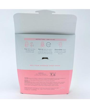 Glow The F*ck Up Facial Sheet Masks - Brightening Set of 3 | No Parabens Sulfates or Phthalates - International Shipping Available - Buy Online on GoSupps.com