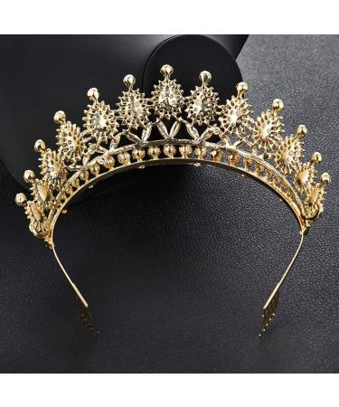 Lurrose Bridal Rhinestone Crown Headpiece - Elegant Red Alloy Hair Accessory for Women & Girls - 1 PC with Comb - Buy Online on GoSupps.com