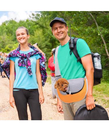 Petcute Dog Carrier Bag - Adjustable & Breathable Pet Transport Bag for Puppies (Up to 4kg) - Ideal for Outdoor Travel - Yellow - Buy Online on GoSupps.com