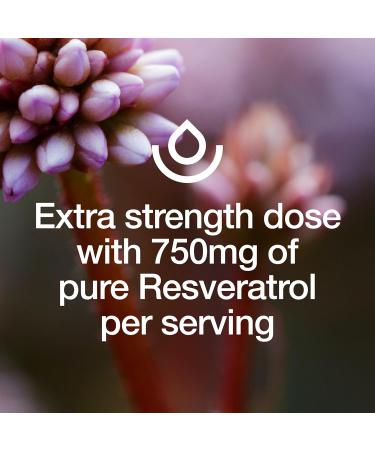Resveratrol Supplement - Trans-resveratrol Extra Strength 750mg - Natural Pure and Potent Polyphenols Supplement - Vegan Non GMO Gluten-free - 90 Capsules 90 Count (Pack of 1) - Buy Online on GoSupps.com