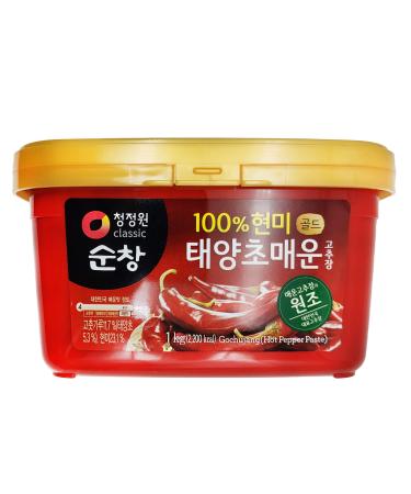 Daesang Cheongjungwon Hot Pepper Paste Spicy Flavour 1 kg (2.2lb) (1 kg) 1 kg (Pack of 1)