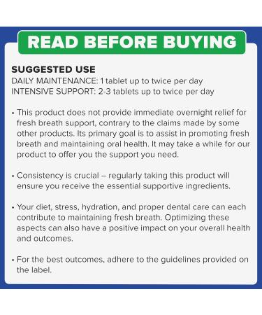 Tuthi Oral Probiotics - Dental Probiotic for Bad Breath & Gum Care - 7 Billion CFU - Fresh Mouth Health - Peppermint Lozenges 60 Count - Buy Online on GoSupps.com