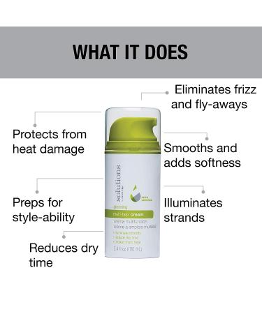 Great Clips Solutions Glossing Multi-Task Cream 3.4oz - Frizz Control & Hair Smoothing - Buy Online on GoSupps.com