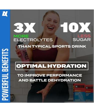 RESN Endure Electrolytes Variety Pack - Energizing Drink Mix for Hydration Natural Caffeine & Coconut | 15 Stick Packs for Home Gym & Sports - Buy Online on GoSupps.com