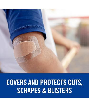 Nexcare Waterproof Clear Bandages for Knee and Elbow - 192 Count | Minimal Residue | Bath, Shower, and Pool Proof - Buy Online on GoSupps.com