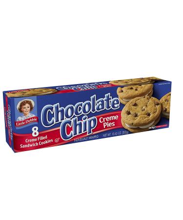 Little Debbie Chocolate Chip Creme Pie - 6 Cartons of 8 Snacks (48 Total) - Buy Online on GoSupps.com