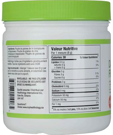 HEALTHOLOGY Daily Fibre Blend | Fibre Powder Supplement | Vegan & Certified Organic Fiber Source 240 gram - Buy Online on GoSupps.com