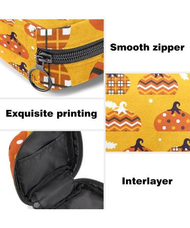 Autumn Pumpkin Menstrual Storage Bag - Portable Period Kit for Women/Girls - Color 5 - Buy Online on GoSupps.com