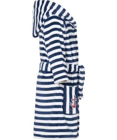 Playshoes Unisex Children's Fleece Bathrobe Dressing Gown 146-152 - Stylish Striped Robe for Kids | International Shipping Available - Buy Online on GoSupps.com