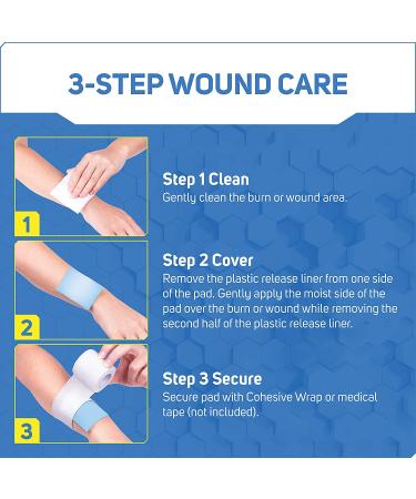 Care Science Hydrogel Sterile Burn Pads - 4 ct | Instant Cooling Relief for Minor Burns - Buy Online on GoSupps.com