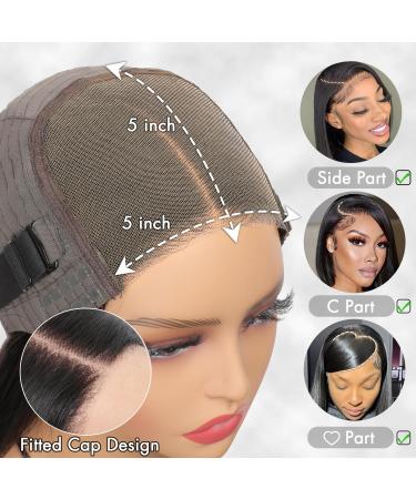 Shop 22 Inch 5x5 HD Lace Deep Wave Human Wig - Glueless Pre-Plucked 180% Density Water Wave - International Shipping Available - Buy Online on GoSupps.com