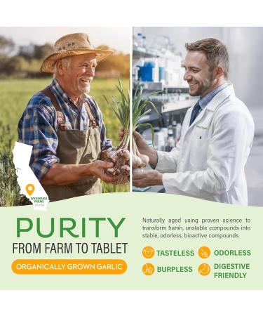 Maxi Health Kyolic Organic Garlic Supplement - Kosher Garlic Tablets with Kyolic Aged Garlic Extract for Immune Support - Vegetarian Garlic Pills (90 Count) 90 Count (Pack of 1) - Buy Online on GoSupps.com