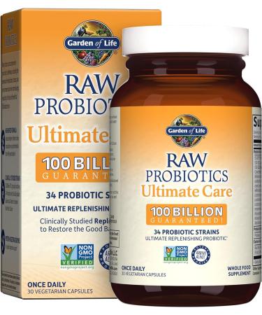 Garden of Life RAW Probiotics Ultimate Care 30 Vegetarian Capsules