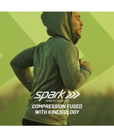 Brownmed Spark Kinetic Knee Sleeve - Compression Knee Brace for Men & Women - Support Knee Pain with Kinesiology Tape - Small Size - Buy Online on GoSupps.com