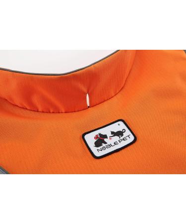 RC Gearpro Waterproof Fleece Cold Weather Pet Vest - Reflective Stripes for Small & Medium Dogs (L Orange) - Winter Coat - Buy Online on GoSupps.com