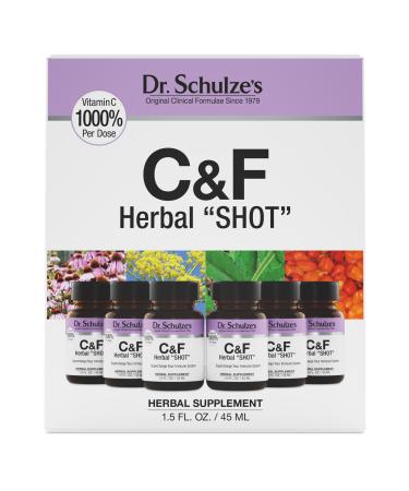 Dr. Schulze's Herbal Shot | Organic Extract | Gluten-Free & Non-GMO for Immune System Support | Total 9 Fl. Oz. | 6 Servings 6-Pack