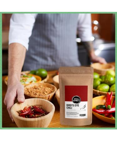 Spicy Welt Whole Bird's Eye Chilli (250g) Premium Quality Dried Bird's Eye Chilli Peppers for Curries Marinades Sauces & Dishes - Buy Online on GoSupps.com