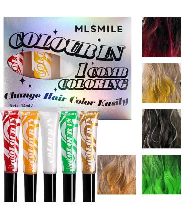 Temporary Hair Dye - Hair Washable Coloring Dye with Brush Long and Short Dark Hair Coloring Dye for Home and Solon for Artistic Photography A# 1 count (Pack of 1) - Buy Online on GoSupps.com