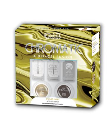 Color Club Color Club Dip Powder Nail Kit Serendipity Manicure Gold Chrome| DIY Nail Salon Gel Dip Powder Gold Chrome Gold