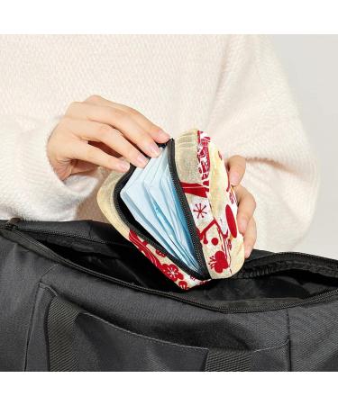 Women's Bonds Still Pad Halter - Portable Period Kit Bag with Japanese New Year Illustrations | Feminine Product Bag for Women & Girls - Buy Online on GoSupps.com