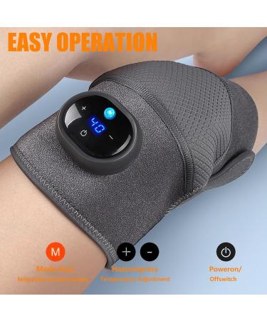 Rejuvaknee Advanced Knee Relief Massager Multi-functional Heated Device | 5 Heating & 3 Massage Modes for Joint Pain Relief | Grey - Buy Online on GoSupps.com