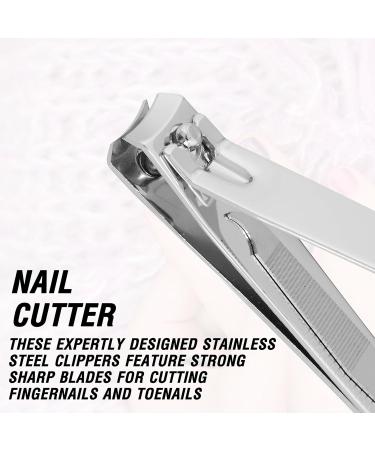 Nail Clipper/Nipper/Cutter for Fingernail Toenails and Thick Nails Sharp and Durable Nail Clippers for Baby Kids Adults Men Women Stainless Steel (Large) - Buy Online on GoSupps.com