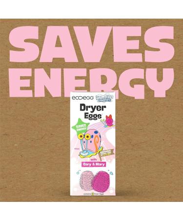 SpongeBob x Ecoegg Gary & Mary Dryer Balls - Fragrance Free Hypoallergenic Eco-Friendly Reduces Dryer Time by 28 - Buy Online on GoSupps.com