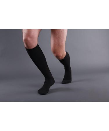 Buy Class 3 Knee High Compression Stockings (Closed Toe Black) - International Shipping Available - Buy Online on GoSupps.com