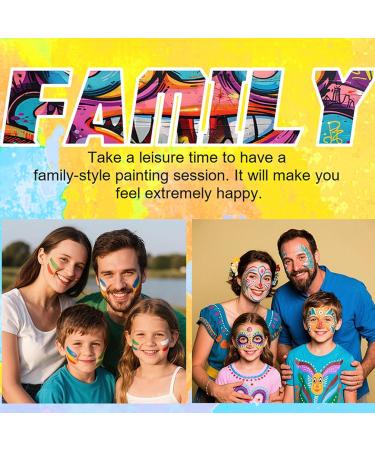  G n rique Face Paint Palette Face Paints Kit Watercolour Makeup with 6 Colours Lightweight 50 g for Carnival Wedding Halloween Christmas Concert Cosplay Festival Birthday Adults - Buy Online on GoSupps.com