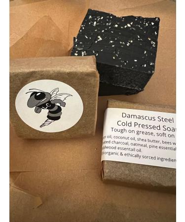 Natural Soap with Beeswax and Charcoal for All Skin Types