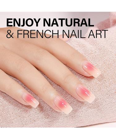 AILLSA Jelly Gel Nail Polish Set - Nude & Blush Pink Translucent Gel - 8 Colors - Easy Apply & Soak Off - Buy Online on GoSupps.com