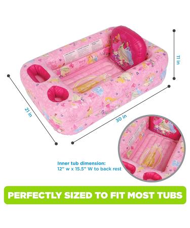 Disney Princess Air-Filled Cushion Bath Tub - Portable Inflatable Baby and Toddler Bathtub - Buy Online on GoSupps.com