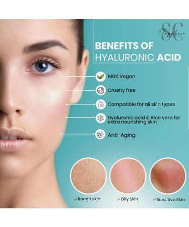 Hyaluronic Acid Serum for Face - Intense Hydration & Age-Defying Moisturizer - Non-Greasy Paraben-Free Wrinkle Reducing - Brightening Skin Care from USA 1oz - Buy Online on GoSupps.com