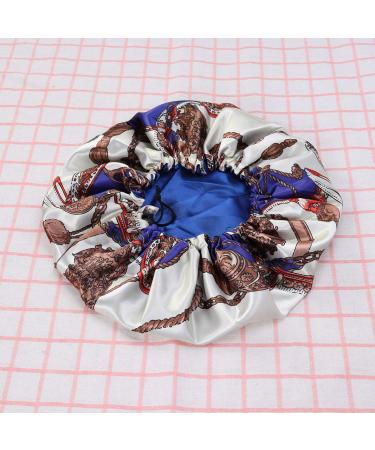 Beaupretty Silk Shower Cap for Women - Breathable Hair Care Hat with Elastic Band (Blue) - Ideal for Salon & Nighttime Use - Buy Online on GoSupps.com