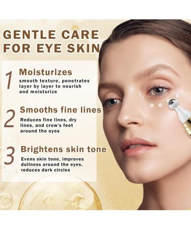 Effective Eye Cream for Dark Circles & Puffiness | Under Eye Serum & Roller - Daily Skincare for Women | Crema Para Las Ojeras - Buy Online on GoSupps.com