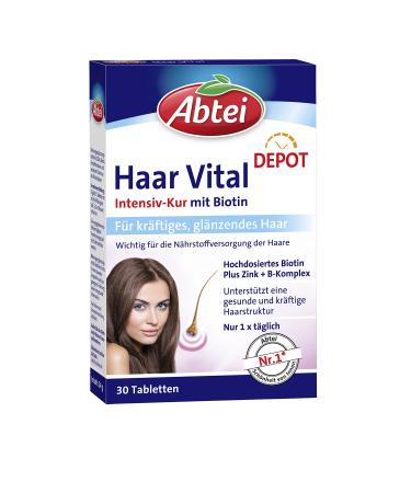 Abtei Haar Vital Intensive Treatment with Biotin 30 Tablets Alt